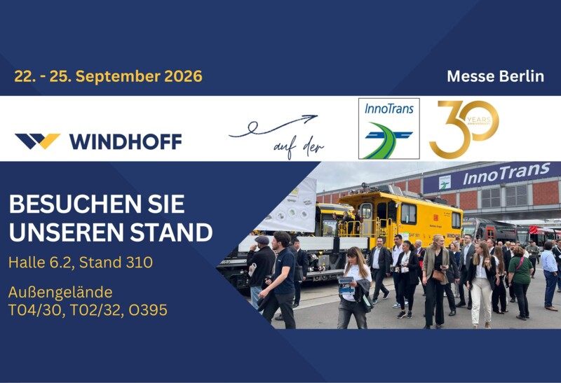WINDHOFF auf der InnoTrans 2026 in Berlin