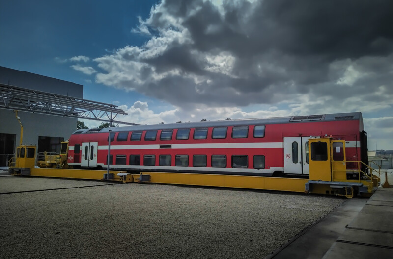 Schiebebühne für schwere Schienenfahrzeuge für Ken Hator Engineering Ltd. in Israel