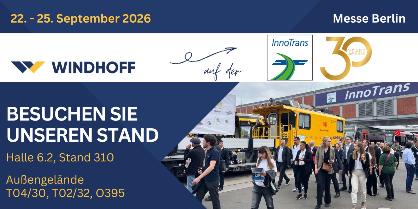 WINDHOFF bei der Messe InnoTrans in Berlin im September 2026