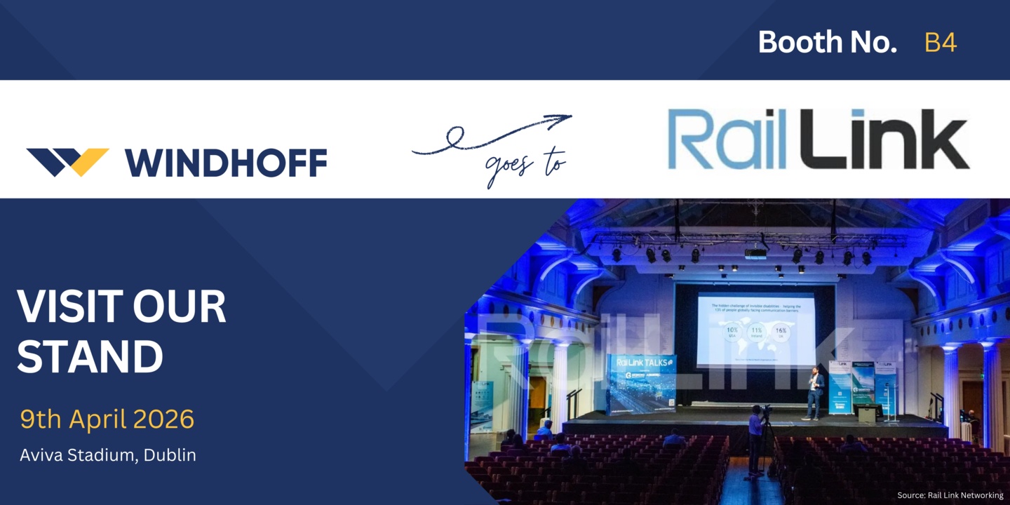 WINDHOFF bei der Messe RailLink in Dublin April 2026